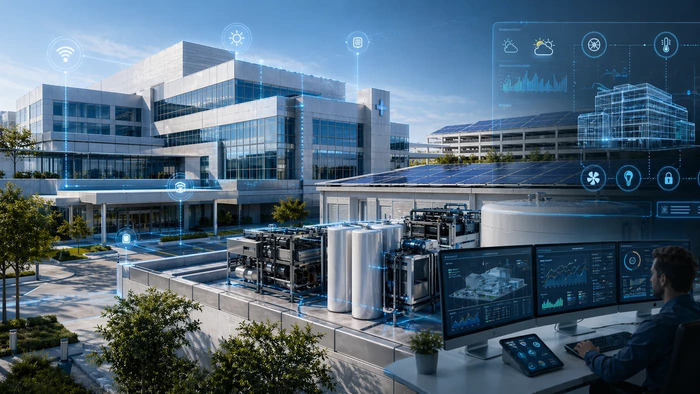 Concept rendering of a connected smart building